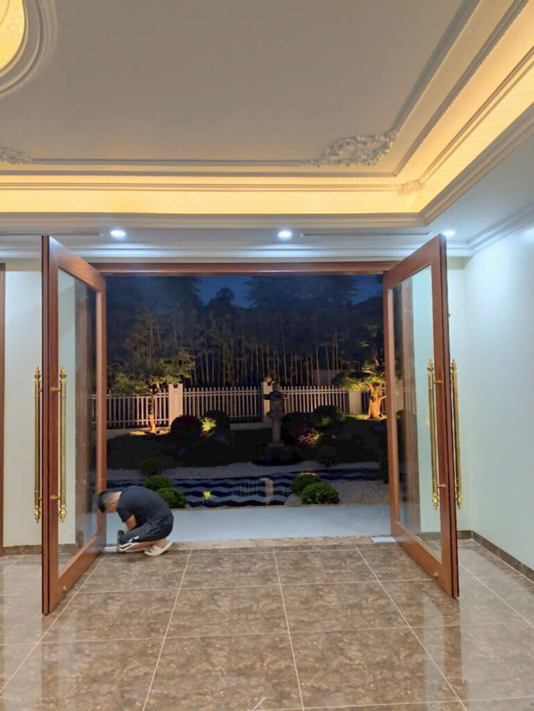 Hạng mục nhôm kính Cửa thuỷ lực  A Hà – Phú xuyên – HN